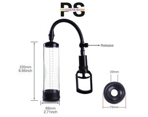 Vakuumpumpe zur Penisvergrößerung Männlicher Masturbator Penisvergrößerer Penile Vakuumpumpe Penisvergrößerungs-Enhancer Massagegerät - Product Image 6