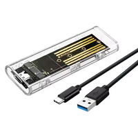 Caja de disco duro de estado sólido M.2 Usb3.1 \ Type-c de alta velocidad Nvme SATA/NGFF SATA Caja móvil de disco duro externo de protocolo dual