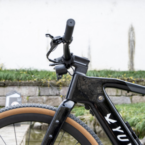 Leichtes Elektro-Rennrad mit 36V 540Wh Mittelmotor 25km/h Geschwindigkeit Rahmen mit Versteckter Kabelführung Weicher PU-Sattel Breite Gravel-Reifen 700c*45c - Product Image 6