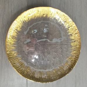 Assiettes de présentation en verre or, argent, rose pour événements, mariages et locations – Vaisselle de dîner économique - Product Image 1