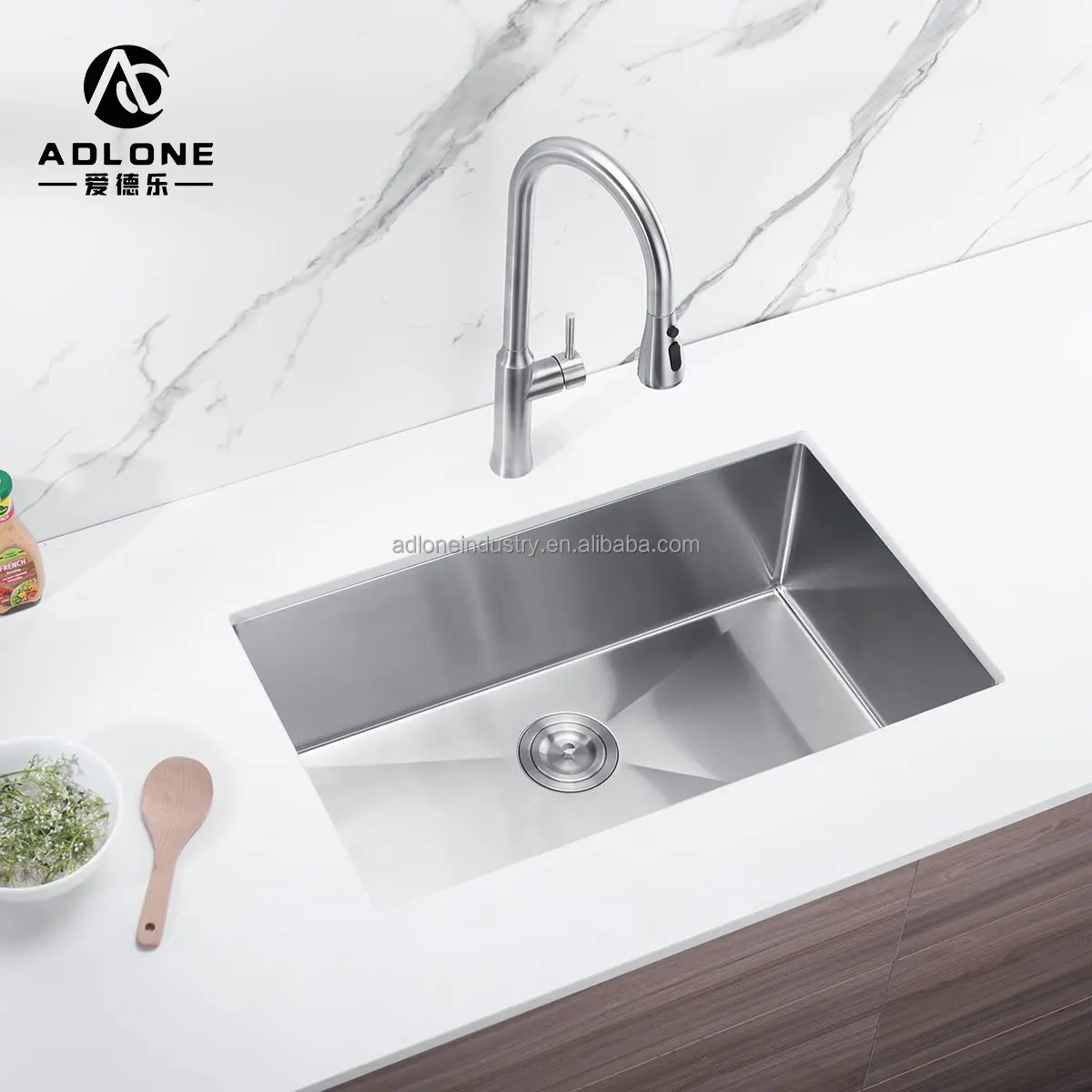 304 Stainless Steel Handmade Above Mount Under Mount Single Bowl Kitchen Sinks For The Kitchen