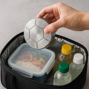 Sac <span class=keywords><strong>de</strong></span> glace en acier inoxydable étanche pour boîtes à bento Le sac <span class=keywords><strong>de</strong></span> glace en métal garde les aliments au frais pendant <span class=keywords><strong>de</strong></span> longues périodes, <span class=keywords><strong>briques</strong></span> <span class=keywords><strong>de</strong></span> glace non toxiques - Product Image 2