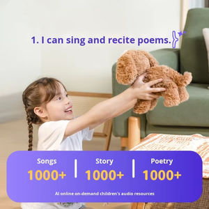 革新的なAI搭載のインタラクティブなストレス解消子犬のおもちゃ、刺繍デザイン、音声と動きの反応、子供向けのぬいぐるみコンパニオン - Product Image 3