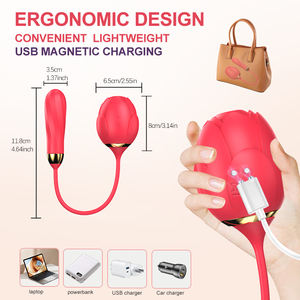 LOTUSIF Wholesale Sextoys Sucking Vibrator With Dildo Telescopic Vibrator G-spot Stimulator Clitoris Vibrator Sex <b>Toys</b> for Woman - Product Image 5