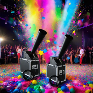 Machine à confettis mini DMX512 avec hauteur de projection de 8 m, tout-<span class=keywords><strong>en</strong></span>-un, flight case, équipement d'effets de scène professionnel pour discothèque, soirée DJ - Product Image 1