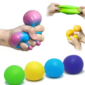 Neuankömmling Fun Squeeze Neuheit Spielzeug TPR Vent Mehl kugeln Silikon Sensory Sqeeze Toy