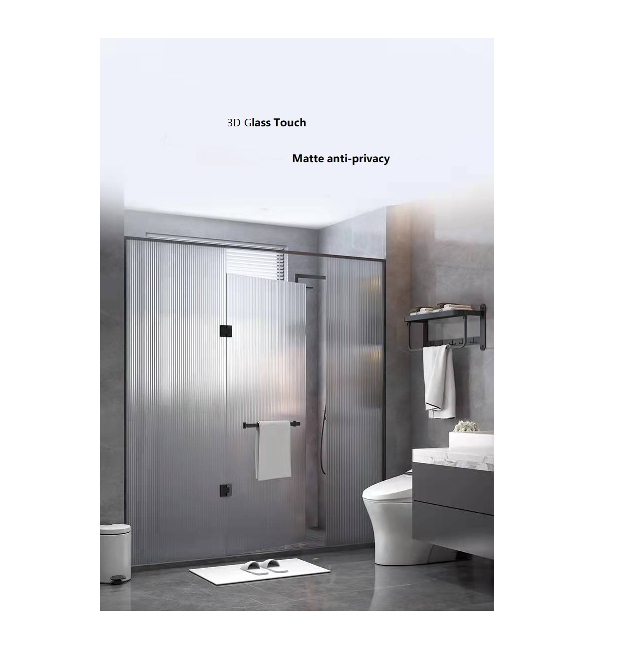 Новый дизайн, самоклеящаяся матовая пленка для украшения окон 3D из стекла, многоразовая, без клея