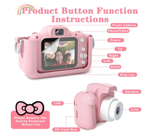 Juguete Infantil, Cámara Digital para Niños, Regalo Popular, Foto HD 1080p, Mini Videocámara Infantil Q9 - Product Image 3