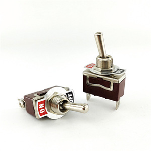 Interruptor de Palanca SPST Miniatura 12V 6A/250VAC 10A/125VAC de Alta Resistencia con Cubierta Metálica Impermeable y Botón Pulsador E-TEN1021 - Product Image 5