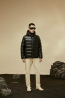 Veste matelassée en duvet imperméable classique Bechance, grande taille, pour homme, avec capuche, fermeture éclair, pour les voyages d'hiver et les vêtements décontractés