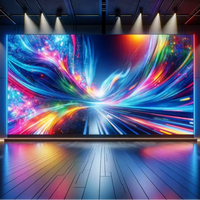 P3.076 Layar LED Indoor Full-color Resolusi 640x480 untuk Animasi Iklan Video Wall Die Casting di Pusat Perbelanjaan dan Toko Ritel