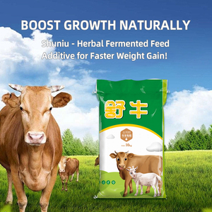 Complément alimentaire pour la prise de poids rapide des ruminants - Formule fermentée à base de plantes Shuniu 10 kg/sac Favorise une croissance saine et une qualité de viande - Product Image 5