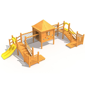Parque Infantil Comercial de Madera para Exteriores, Parque Infantil al Aire Libre para Niños - Product Image 3