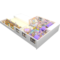 Équipement de terrain de jeu intérieur pour enfants, aire de jeux souple, trampoline, bac à sable, toboggan, structure d'escalade, parc d'attractions, écologique, en bois et en acier inoxydable