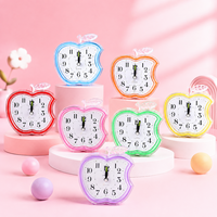 Réveil créatif en forme de pomme, silencieux, pour chevet et bureau, décoration pour étudiants et enfants, cadeau OEM