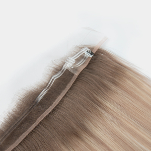 ท็อปเปอร์ผมลูกไม้โปร่งใส HD สีบลอนด์ ติดตั้งง่าย ผมแท้รัสเซีย Remy คุณภาพสูง - Product Image 6