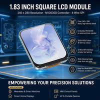 Modul Layar LCD Sentuh 1,83 inci, Layar LCD Mikro Resolusi 240*284 IPS, Komunikasi SPI dan I2C, Modul Layar LCD 262K