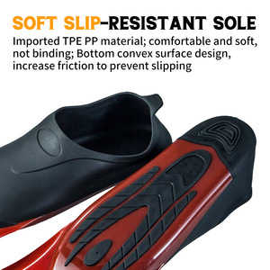 Aletas de buceo Wave Diving de goma completa para adultos, ideales para buceo. - Product Image 5