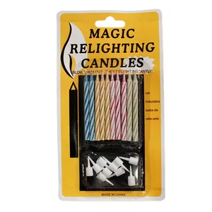 Wholesale China Factory Best Quality Relighting Reburning Sparkle Magic Birthday Candle For India