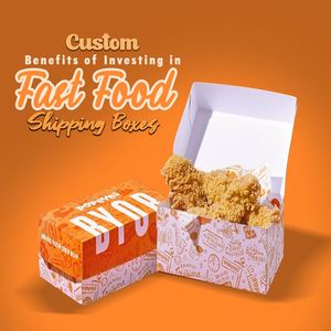 使い捨てフレンチフライチキンカーリーフライバーガーホットフード紙容器箱カスタムロゴ付き - Product Image 2