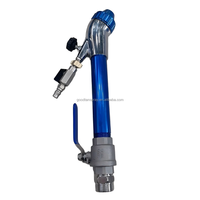 GOODTAN Pistolet à peinture multifonctionnel à long poteau courbé pour machine à pulvériser de la pierre véritable Putty Sandblaster Real Stone