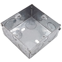 Types de boîte de jonction électrique 3*6 3*3 1 + 1 + 1 boîte en fer boîte de commutation en acier couleur argent