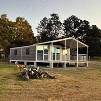Maison modulaire mobile préfabriquée pliable à double aile extensible, isolation thermique, chaude en hiver, fraîche en été