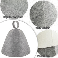 Venta al por mayor de mayor calidad Vaporarium Cap Russian Banya Cap Wool Sauna Hat para hombres y mujeres