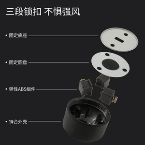 No Drill <b>Door</b> Catcher Zinc Alloy Wall Mount Durable Minimalist Design Silent Bathroom Use - Product Image 3