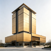 Échantillon Gratuit - Panneau Nid d'Abeille en Aluminium sur Mesure - Revêtement de Façade en Aluminium pour Systèmes de Mur Rideau - Revêtement PVDF