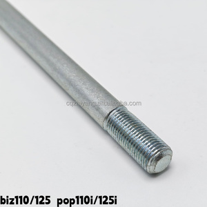 Pièces de moto du Brésil BIZ110/<span class=keywords><strong>125</strong></span> Axe de roue avant POP110I 125I Axe arrière Boulon M10M12M15 Axe de pivot du bras oscillant - Product Image 2