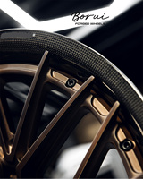 Jantes en Alliage Forgé de 22 Pouces en Fibre de Carbone Personnalisées, Jantes Vides Bi-Pièces Haute Performance pour BMW G30 F30 F10