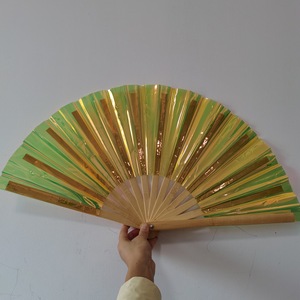 Ventilateur de Tai Chi en PVC 33cm Ventilateur en bambou Laser Party <span class=keywords><strong>Night</strong></span> Club Clack Handheld Fan - Product Image 5