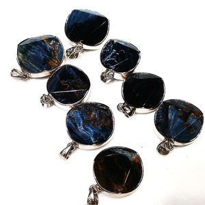 Colgante de piedras naturales para mujer, gemas de <span class=keywords><strong>Pietersite</strong></span>, dijes de plata, joyería para mujer, collar de Pietersit para joyería - Product Image 5
