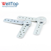 Accessoires de meubles personnalisés quincaillerie connecteur de canapé angle réglable accoudoir inclinable charnière d'appui-tête de meubles en métal