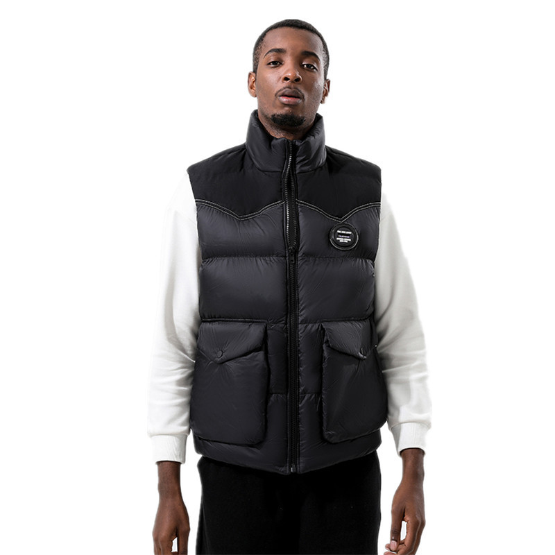 Men Winter Sleeveless Waistcoat Quilted Jacket