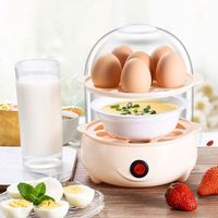 Mesin Pengukus Makanan Mini Otomatis Portabel Listrik dengan Fitur Mati Otomatis untuk Sarapan, Pengukus Telur untuk Penggunaan di Rumah