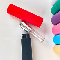 Flacon de parfum portable en forme de rouge à lèvres de 5 ml, vaporisateur de voyage anti-fuite à mécanisme rotatif, flacon rechargeable simple