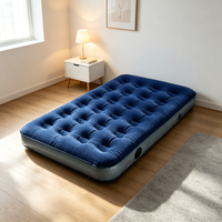 Canapé gonflable moderne et portable avec pompe intégrée, idéal pour le camping en extérieur, pliable et extensible