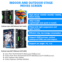 Pantalla LED para Interiores a Todo Color, Panel de Aluminio Fundido a Presión de 500*1000, para Video Wall de Escenario, P2.5, P2.6, P2.9, P3.9, P4.8