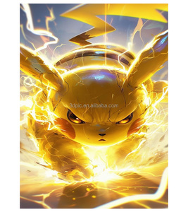 Japanese Flip 3D Effect Anime Poster Plastic Crafts with Unique Flip Design