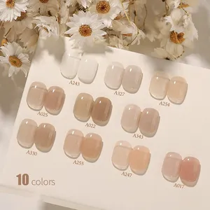 MyBeautyNailsプライベートラベルジェルポリッシュセットネイル製品サロン化粧品クリスタルゼリーヌードジェルネイルUVジェルマニキュア