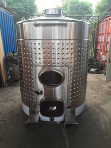 Jaket Baja Tahan Karat 200L 500L 1000L 2000L Jaket Redup Fermenter Anggur Tangki Terang Tempat Pembuatan Bir Fermentasi - Product Image 3