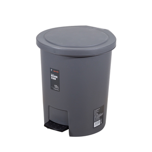 Kitchen Plastic Trash Can Bucket Step Pedal Garbage Bin For Office