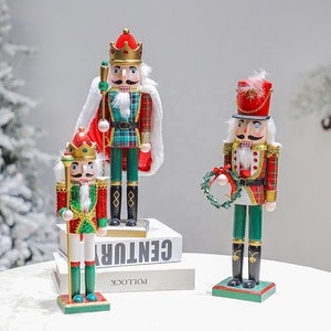 Thiết kế độc đáo phổ biến bán đồ trang trí Giáng sinh bằng gỗ nguyên liệu 60cm giáng sinh nutcracker - Product Image 5