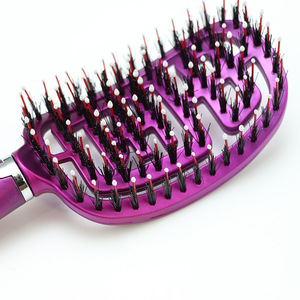 Wholesale Women's Fluffy Styling Hair <b>Comb</b> Large Curved <b>Wide</b>-tooth Curling Hair Rib Home Use Common <b>Comb</b> - Product Image 3
