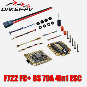 F722 55A 60A 70A 메탈 플라이트 컨트롤러 (내장 OSD ESC 3-12S 리포 배터리 포함) <span class=keywords><strong>RC</strong></span> FPV 투스픽 레이싱 드론 F722용 - Product Image 3