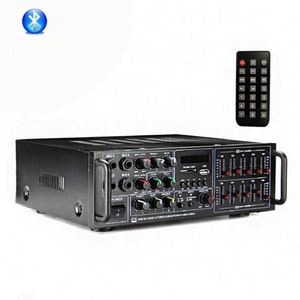 ซื้อเครื่องคาราโอเกะสำหรับบ้าน 4 ช่องเสียบไมโครโฟน มิกเซอร์ 2 แชนแนล เสียงสเตอริโอในตัว ระบบเสียงระดับมืออาชีพ เครื่องขยายเสียง - Product Image 1