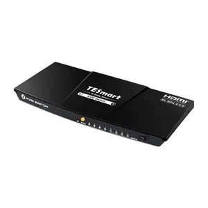 TESmart Technology Ultra HD 4 Port 8k KVM Schalter 4x1 HDCP2.3 HDR HDMI 4K 120Hz OSD Menu KM Pass Through KVM Switch