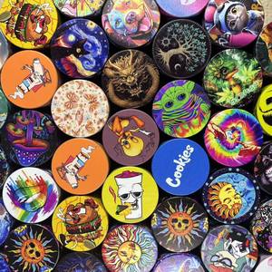 עיצובים מרובים כל גודל מעורב מטחנת עשבי תיבול 40 מ "מ לוגו מותאם אישית עבור חנות עשן אביזרי חנות עשן - Product Image 3